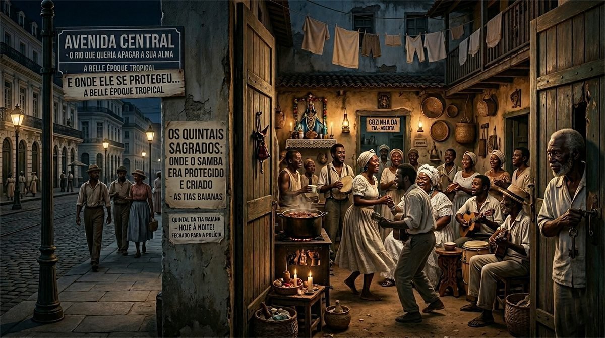 As tias baianas e os quintais sagrados onde o samba era protegido e criado