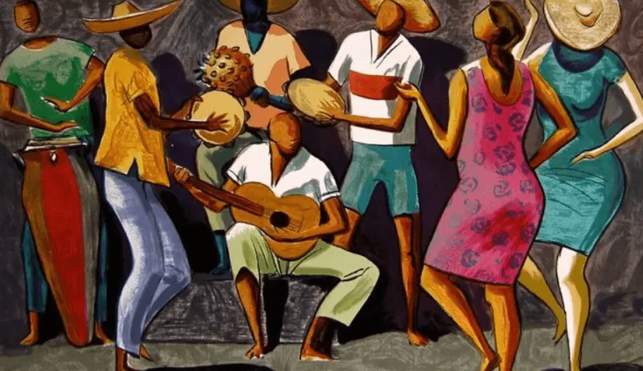 História Social do Samba - Fonte Imagem: https://guatafoz.com.br/samba-da-ilegalidade-a-identidade-nacional/